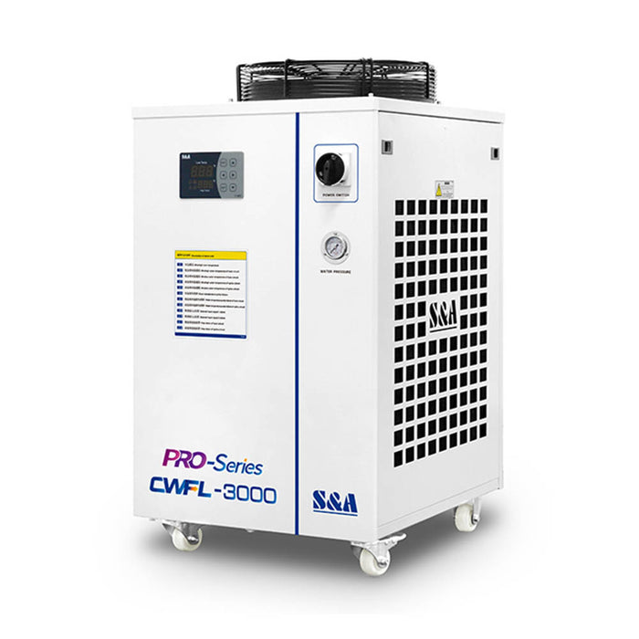 S&A CWFL-3000BN Enfriador de agua industrial para láser de fibra 3000W AC 1P 220V, 60Hz