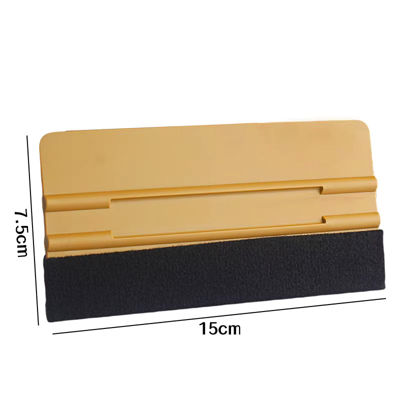 Gold/Gray Vinyl Wrap Squeegee Long Soft Squeegee (15.3cm x 7.5cm) - 1pcs