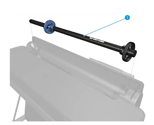 Husillo para las series HP DesignJet T210, T230, T650, Studio Steel y Spark de 24 pulgadas (5HB06-67027)