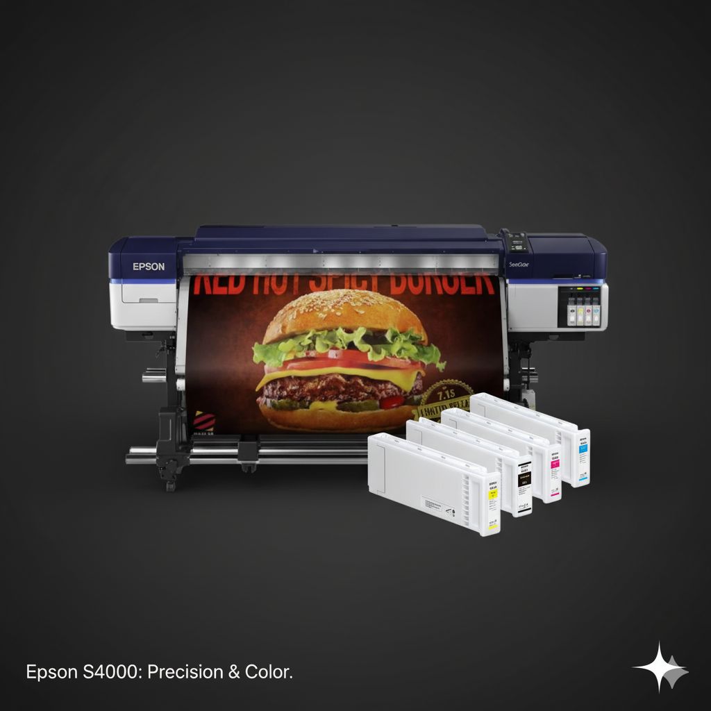 Impresora Epson SureColor S40600 Production Edition de 64" con tinta solvente de 4 colores - Reacondicionada (Garantía de 90 días, 1, 2, 3 o 4 años)