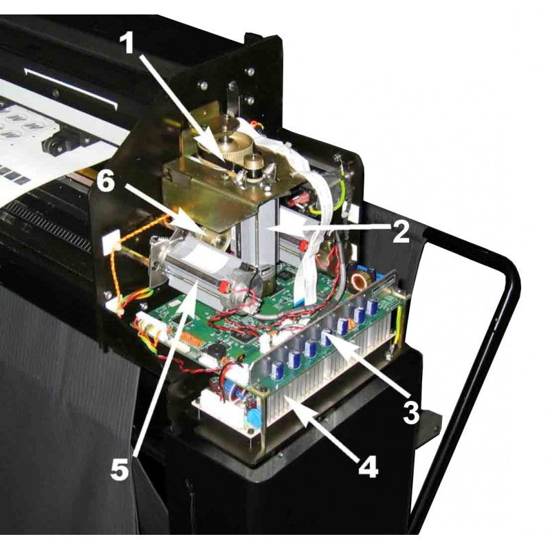 Conjunto de motor sin codificador ni polea para Summa Clase S, series 120, 140, 160 y 75 (395-400)
