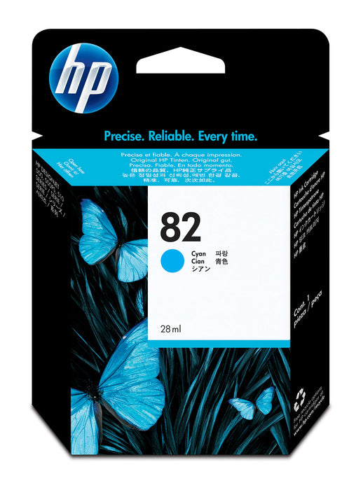 Cartucho de tinta cian HP 82 DesignJet de 28 ml para DesignJet 500, 510 y 800 - CH566A