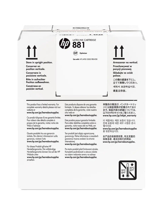 Cartucho optimizador de látex HP 881 de 5 litros para HP Latex 1500 y 3200 - CR337A