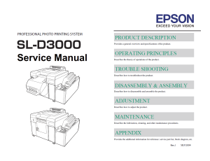 EPSON SureLab SL-D3000 Manual de servicio