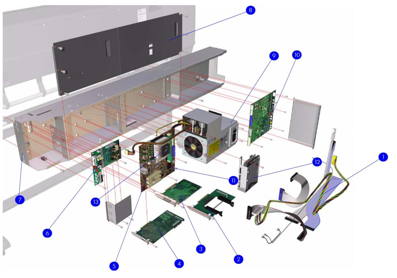 Unidad de disco duro (con soporte y tornillos) - Para la serie HP DesignJet Z6100 (Q6651-60352) - Reacondicionada