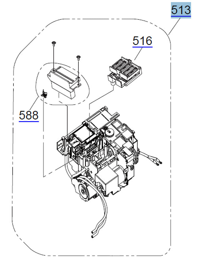 EPSON Pro 4900 4910 / SC-P5000 Bomba / Unidad de limpieza - 1897160 / 1824264