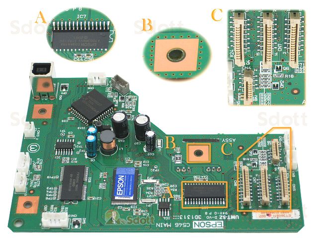 Placa base EPSON R230/R220/R210 (C546 PRINCIPAL) - 2111912