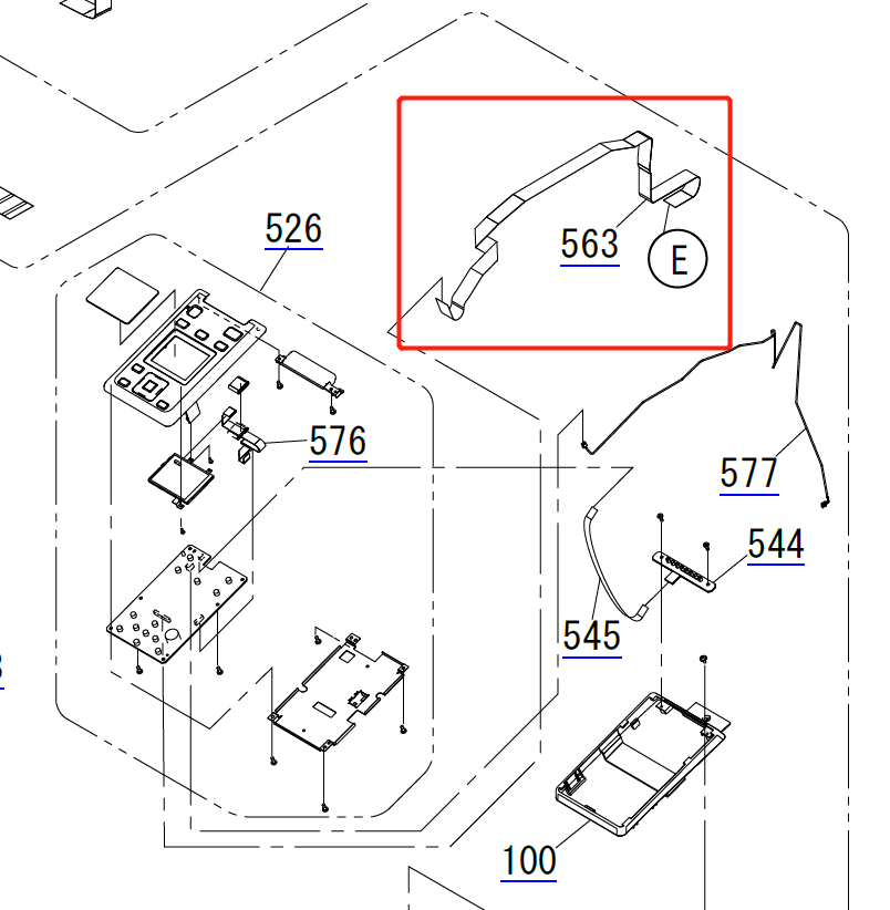 Cable FFC para panel EPSON SureColor F6300 F6370 - 2198178