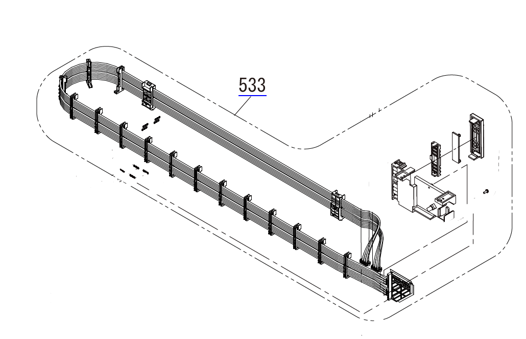 Conjunto de tubo de tinta EPSON SC-F9300 F9370 F9400 F9470 B9000 B9070 - 1863585