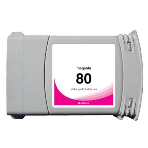 Cartucho de tinta magenta HP 80 de 350 ml para HP DesignJet 1050C y 1055CM - Usado parcialmente (C4847A)