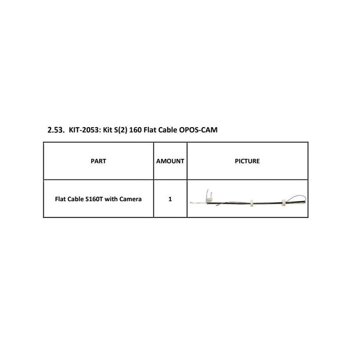 Kit de cables planos Summa OPOS CAM S160T para Summa Clase S (S(2) Serie 160-T) (KIT-2053)
