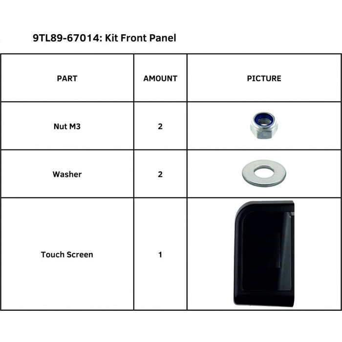Panel frontal del kit SummaCut para la serie Summa S One (9TL89-67014)