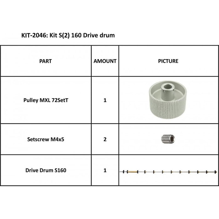 Tambor de accionamiento para Summa S Clase S(2) Serie 160 (KIT-2046)