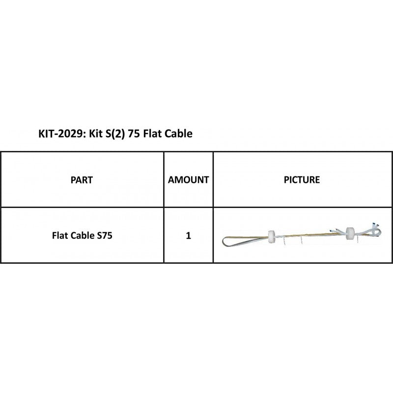 Cable plano SummaCut para la serie S(2)Clase 75 (KIT-2029)