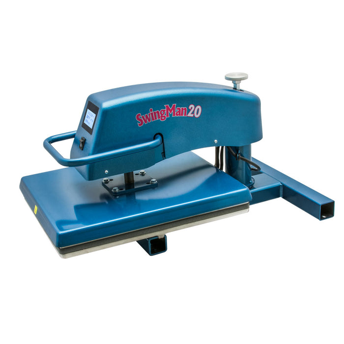 Prensa térmica manual digital abatible HIX Swingman20 con platina de 16" x 20"