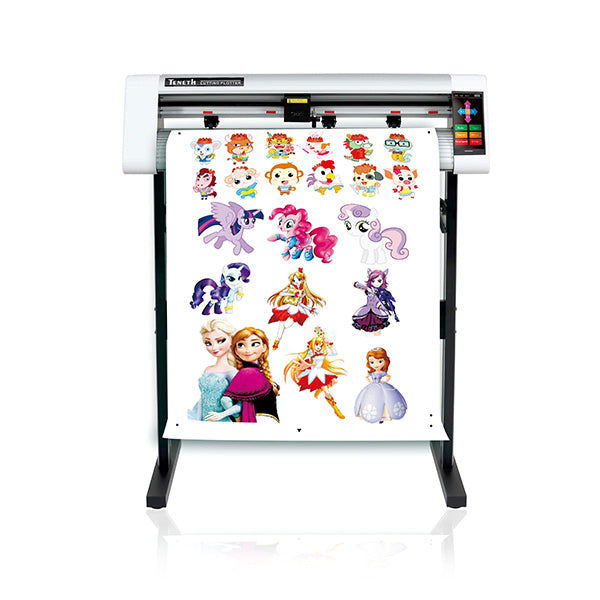 Plotter de corte de vinilo de 24" con pantalla táctil y cámara CCD/Plotter de corte de contorno automático