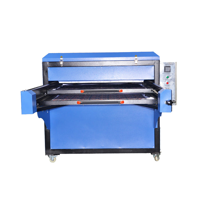 Prensa térmica neumática grande de 39" x 47" con estación de doble deslizamiento, 220 V, 1 pieza