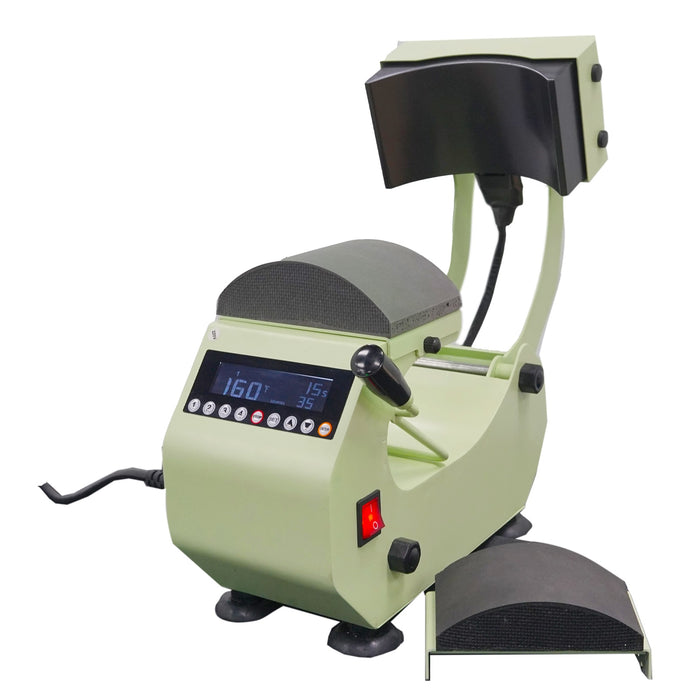 Máquina de prensado térmico automático profesional 2 en 1 para gorras, fácil de usar, con 2 placas intercambiables
