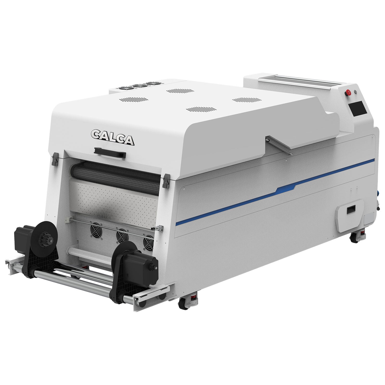 Agitador y secador de polvo DTF de alta velocidad CALCA PRO de 25,5 pulgadas con purificador de aire integrado y pantalla táctil