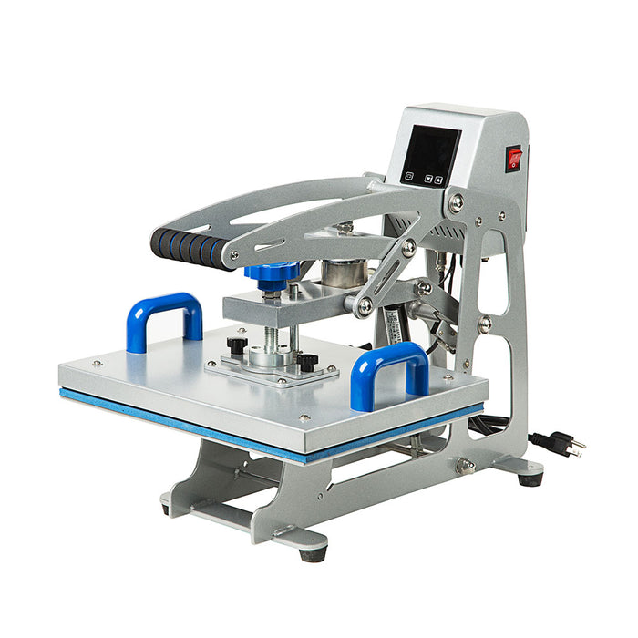 Prensa térmica plana de apertura automática de 280 x 380 mm (11" x 15") para camisetas con platina reemplazable