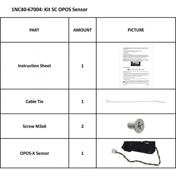 Kit Summa SummaCut Sensor SC OPOS (SN >= XX1111-10XXX) / 1NC40-67004