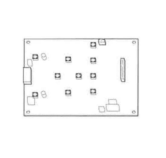 Conjunto de PCB de LCD a color para Mimaki JV150/CJV150/JV300/CJV300/TS300P - E107610