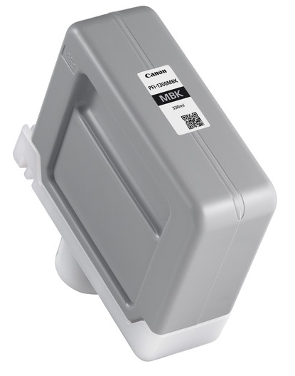 Depósito de tinta negra mate Canon PFI-1300MBK (330 ml) para imagePROGRAF PRO-2000, PRO-2100, PRO-4000, PRO-4000S, PRO-4100, PRO-4100S, PRO-6000S, PRO-6100, PRO-6100S - 0810C001AA