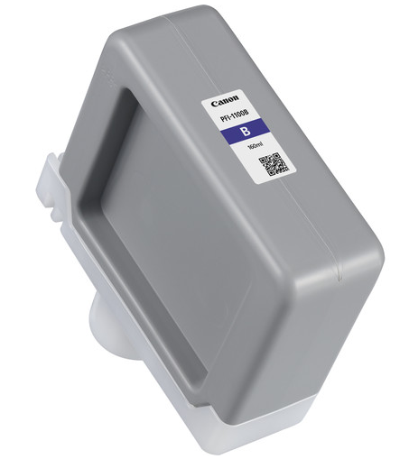 Tanque de tinta pigmentada azul Canon PFI-1100B (160 ml) para imagePROGRAF PRO-2000, PRO-2100, PRO-4000, PRO-4100, PRO-6100 - 0859C001AA
