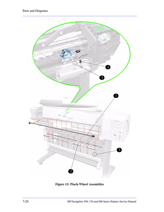 Sensor Pincharm para plotters HP DesignJet 510, 500 y 800 - Reacondicionado (C7769-60378)