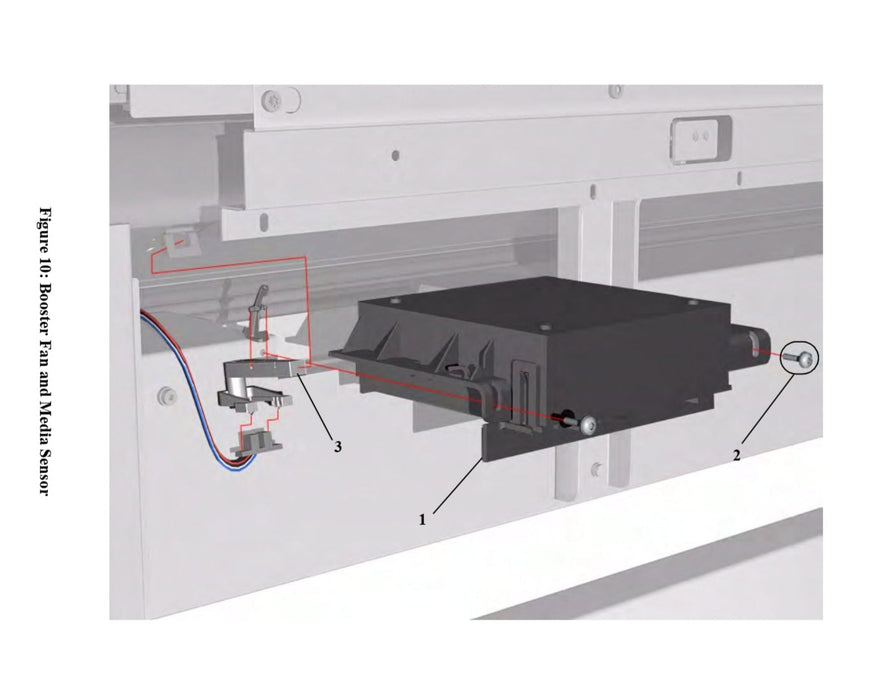 Conjunto de ventilador de refuerzo para impresoras HP DesignJet 5000/5500 (C6090-60093) - Nuevo