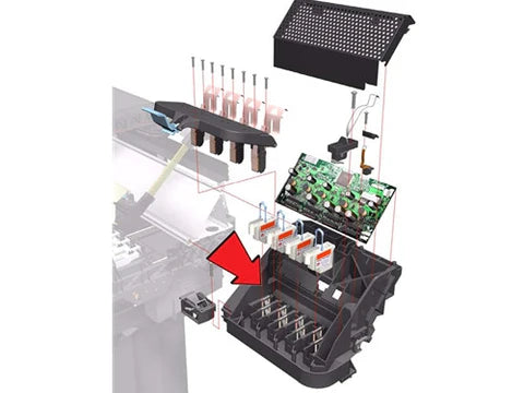 Conjunto de carro para impresoras HP DesignJet serie 4000/4500 - Nuevo (Q1273-60231)