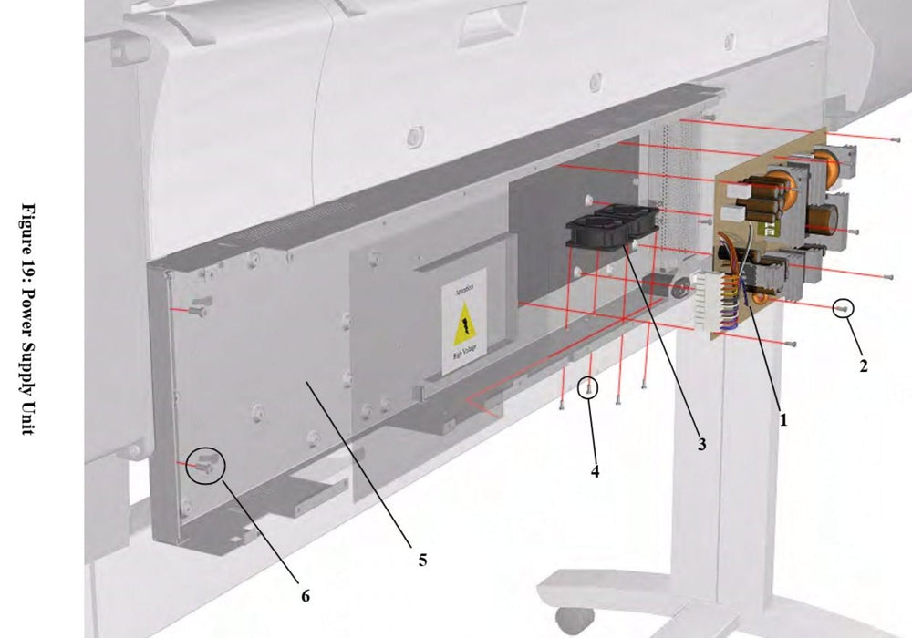 Fuente de alimentación para impresoras HP DesignJet 5000/5500 (C6090-60028)