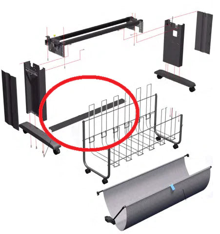 Conjunto de soporte de pie para impresoras HP DesignJet 4500 (Q1271-60675) - Nuevo