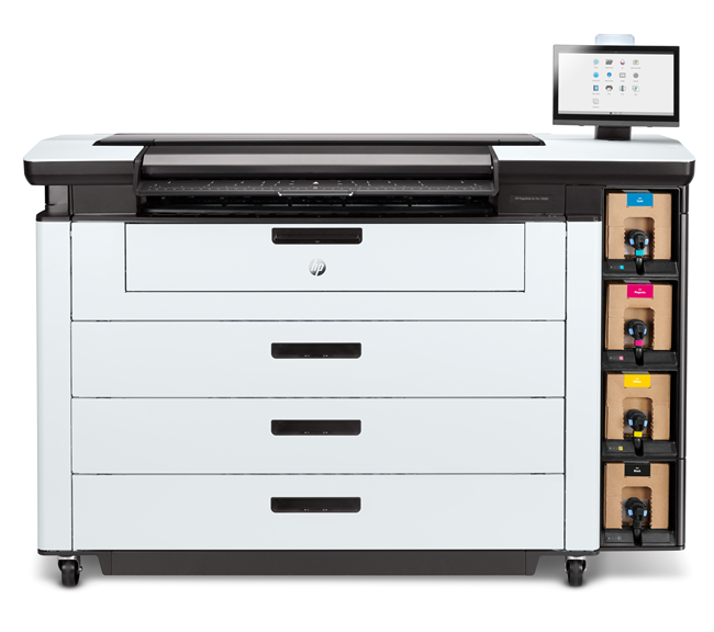 Impresora multifunción HP PageWide XL Pro 10000 de 40 pulgadas con apilador profesional y 1 año de garantía
