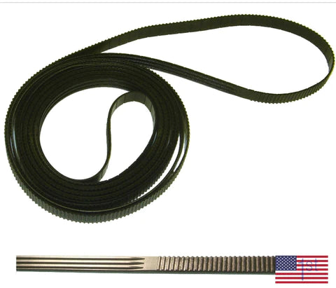 Kit de correa de transporte ligera para plotters HP Designjet T610, T1100, T1120, Z2100, Z3100 y Z3200 de 44" (Q6659-60175)