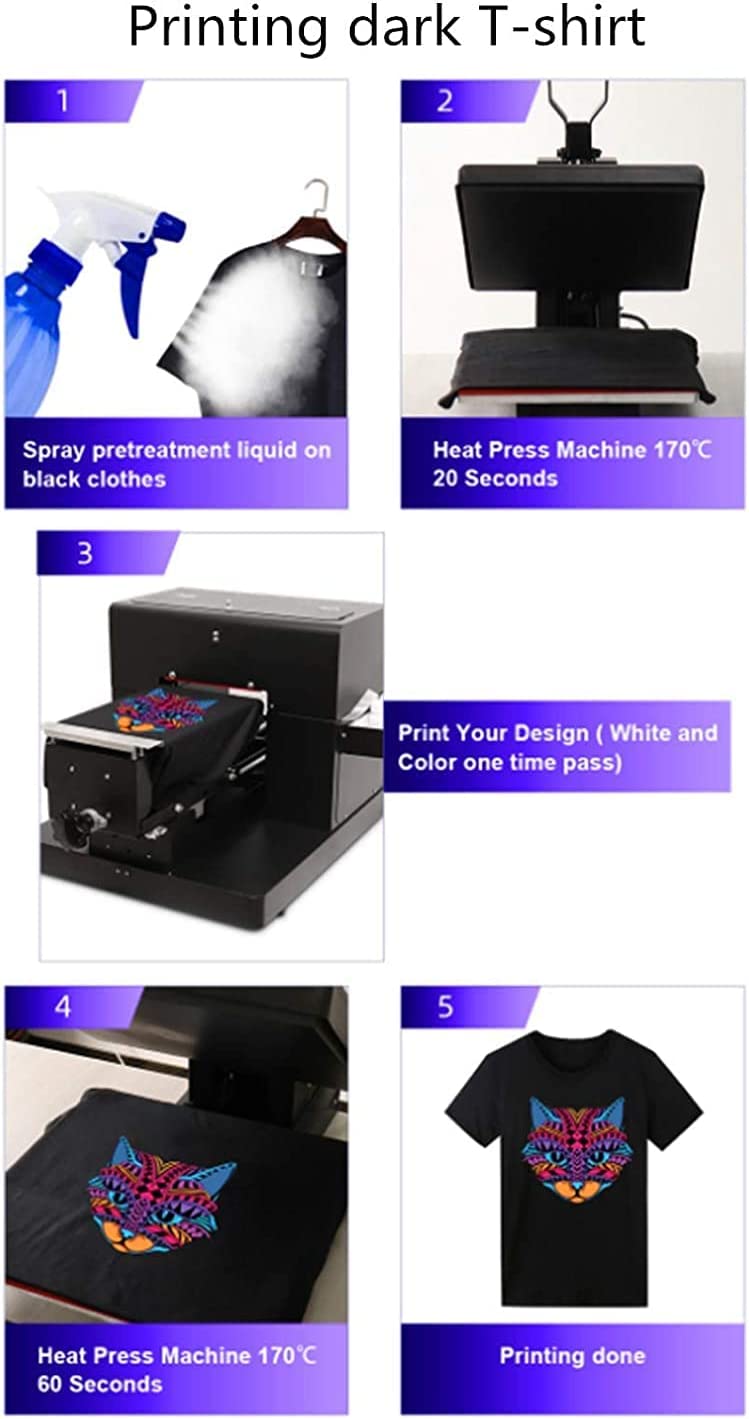 Impresora directa a prenda de camisetas A3 DTG DTF