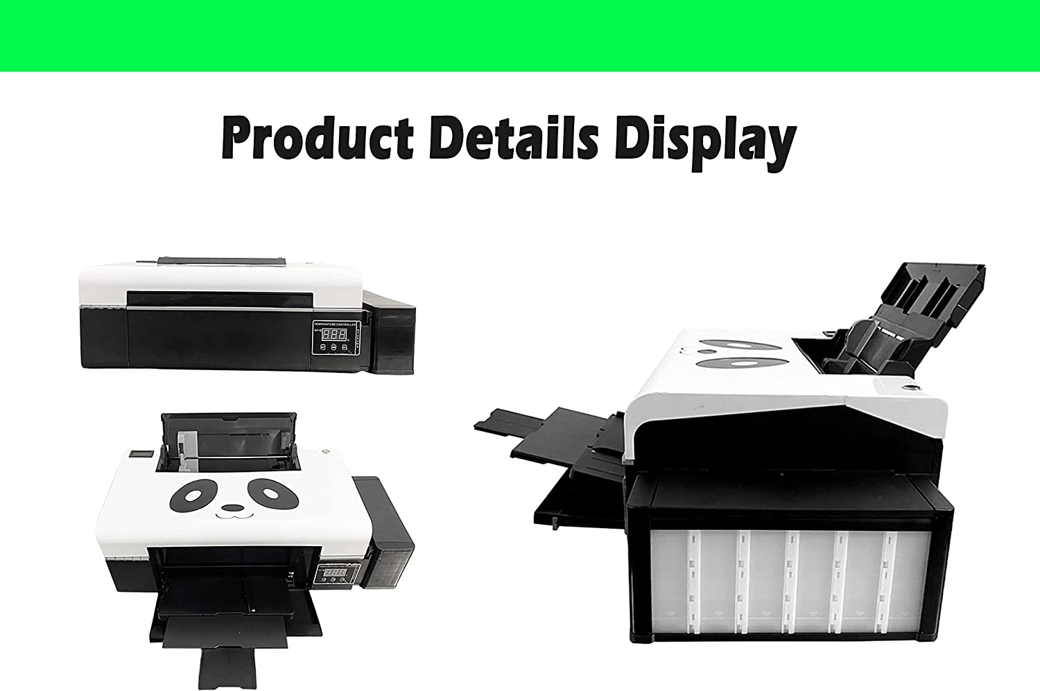 Impresora de transferencia DTF PUNEHOD L805, impresión directa a película, precalentamiento para camisetas, sudaderas y telas (impresora + horno + 6 impresoras de 250 ml)