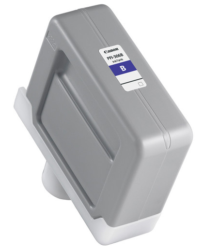 Depósito de tinta azul Canon PFI-306B (330 ml) para imagePROGRAF iPF8300, iPF8300S, iPF8400, iPF8400S, iPF9400, iPF9400S - 6665B001AA