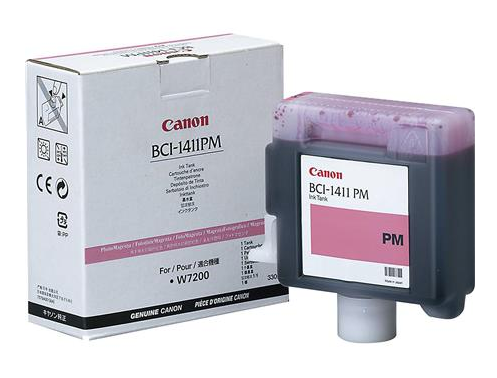 Tanque de tinta magenta fotográfica Canon BCI-1411PM (330 ml) para imagePROGRAF W7200, W8200, W8400D - 7579A001AA