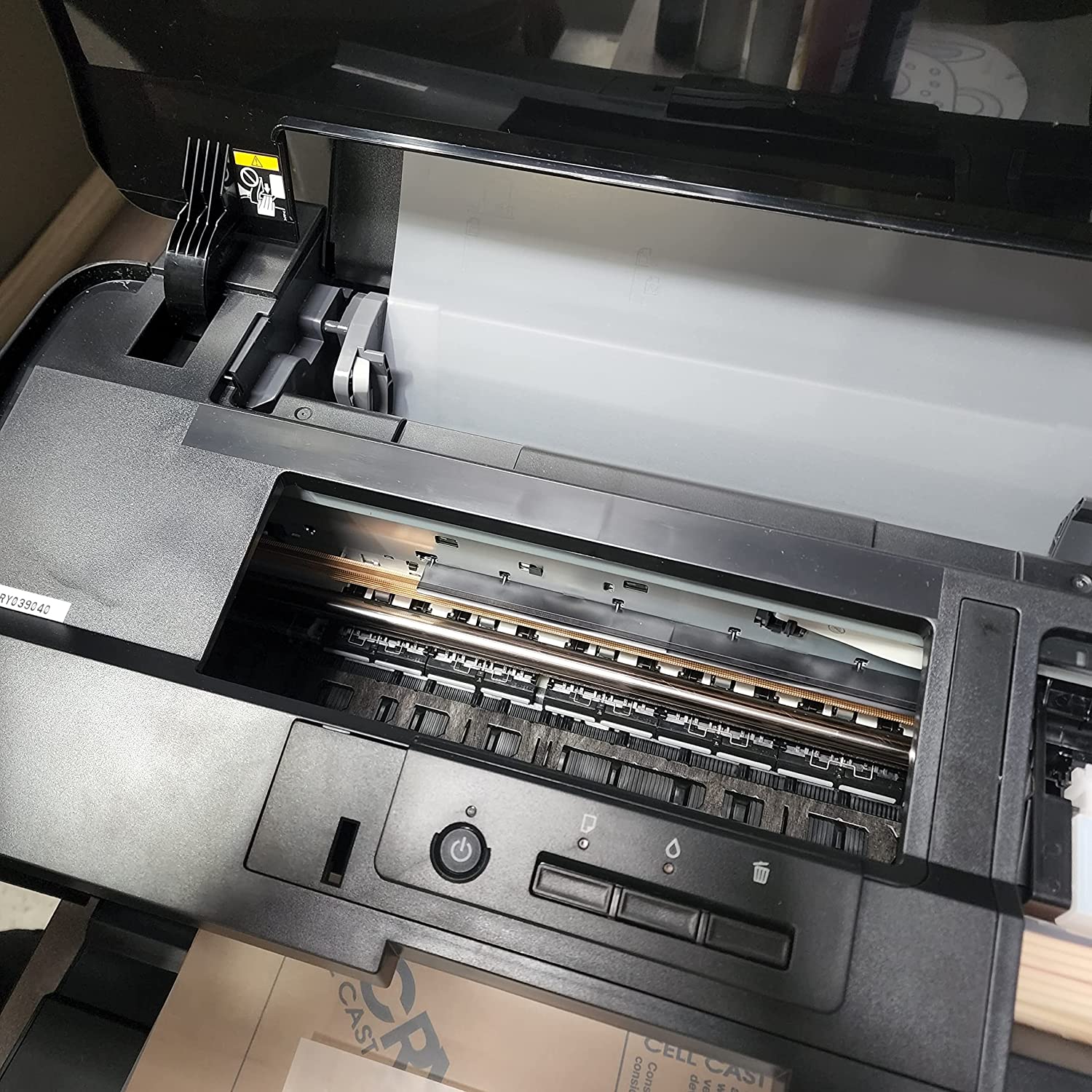 Impresora de transferencia térmica DTF A3+ L1800. Impresión directa a película para telas, cuero, juguetes, trajes de baño, artesanías, camisetas y almohadas (NEGRO).