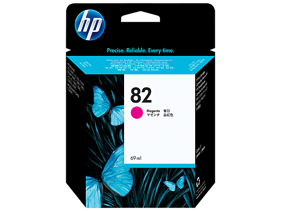 Cartucho de tinta magenta HP 82 OEM de 69 ml para DesignJet 500, 510, 800 - C4912A
