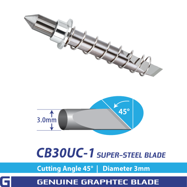 Cuchilla de acero CB30UC-1 de 45°/3 mm para mesas planas; FC2250, FCX2000
