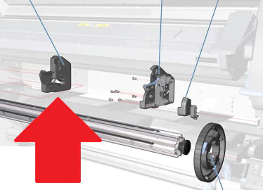 Módulo de alimentación de rollo izquierdo - Para HP DesignJet L26100, L26500 y Latex 210, 260 Series (CQ869-67003) - Reacondicionado