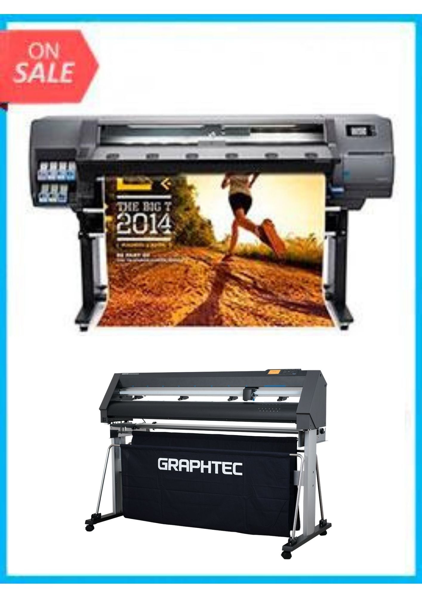 BUNDLE - Plotter HP Latex 310 54" - Recertified - (90 Days Warranty) + GRAPHTEC CUTTER CE7000-130 50" Cutter - New www.wideimagesolutions.com BUNDLE 9949.99