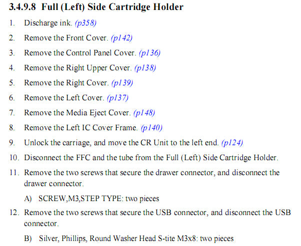 Unidad de soporte izquierda EPSON Pro 4900/4910 - 1724833/1541302