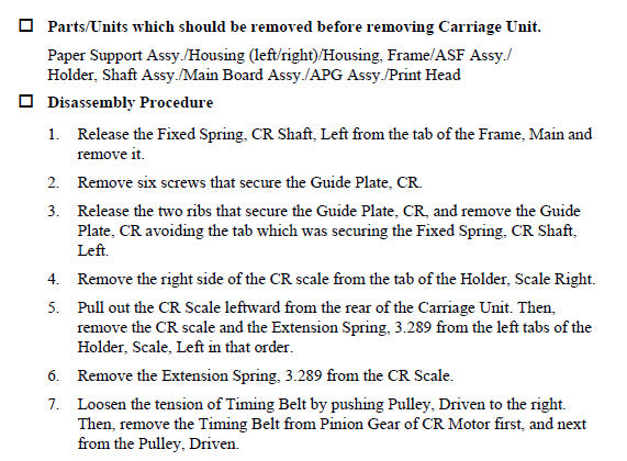 Conjunto de carro EPSON R230/R220 - 1303728