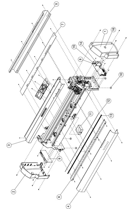 Cubierta lateral derecha para Graphtec FC8000/8600 (621404011)