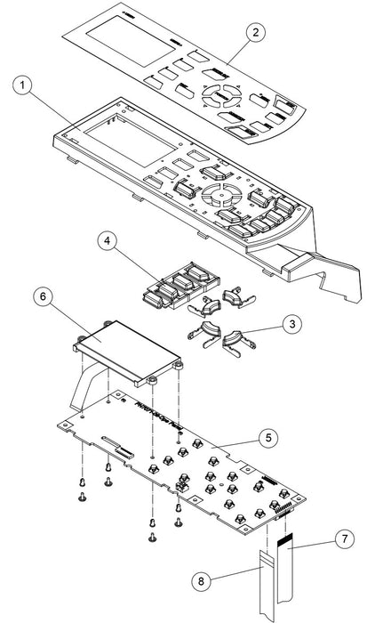 Cubierta del panel de control para Graphtec FC8000 (621400091)