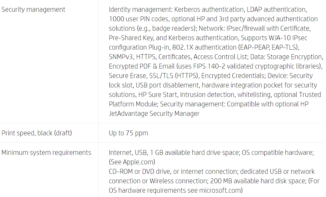Impresora multifunción HP PageWide Enterprise Color Flow 586z