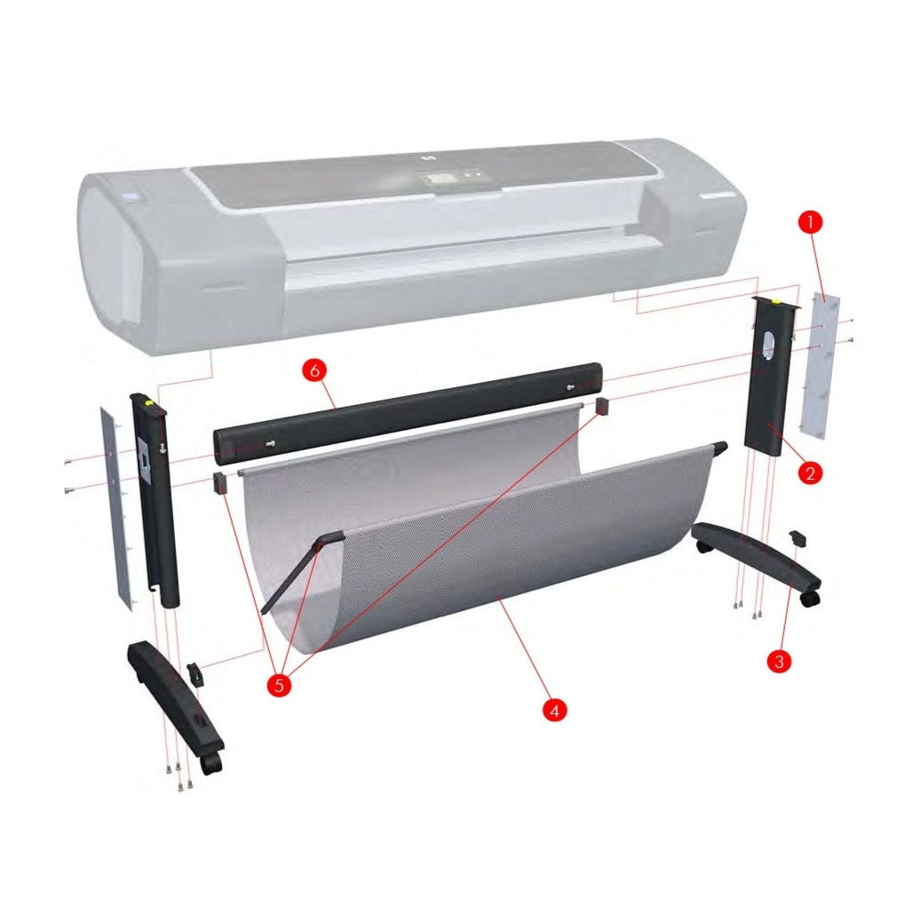 Soporte transversal (24 pulgadas) para los plotters HP Designjet T610, T790, T1100, Z3100, Z2100 (Q5669-60717)